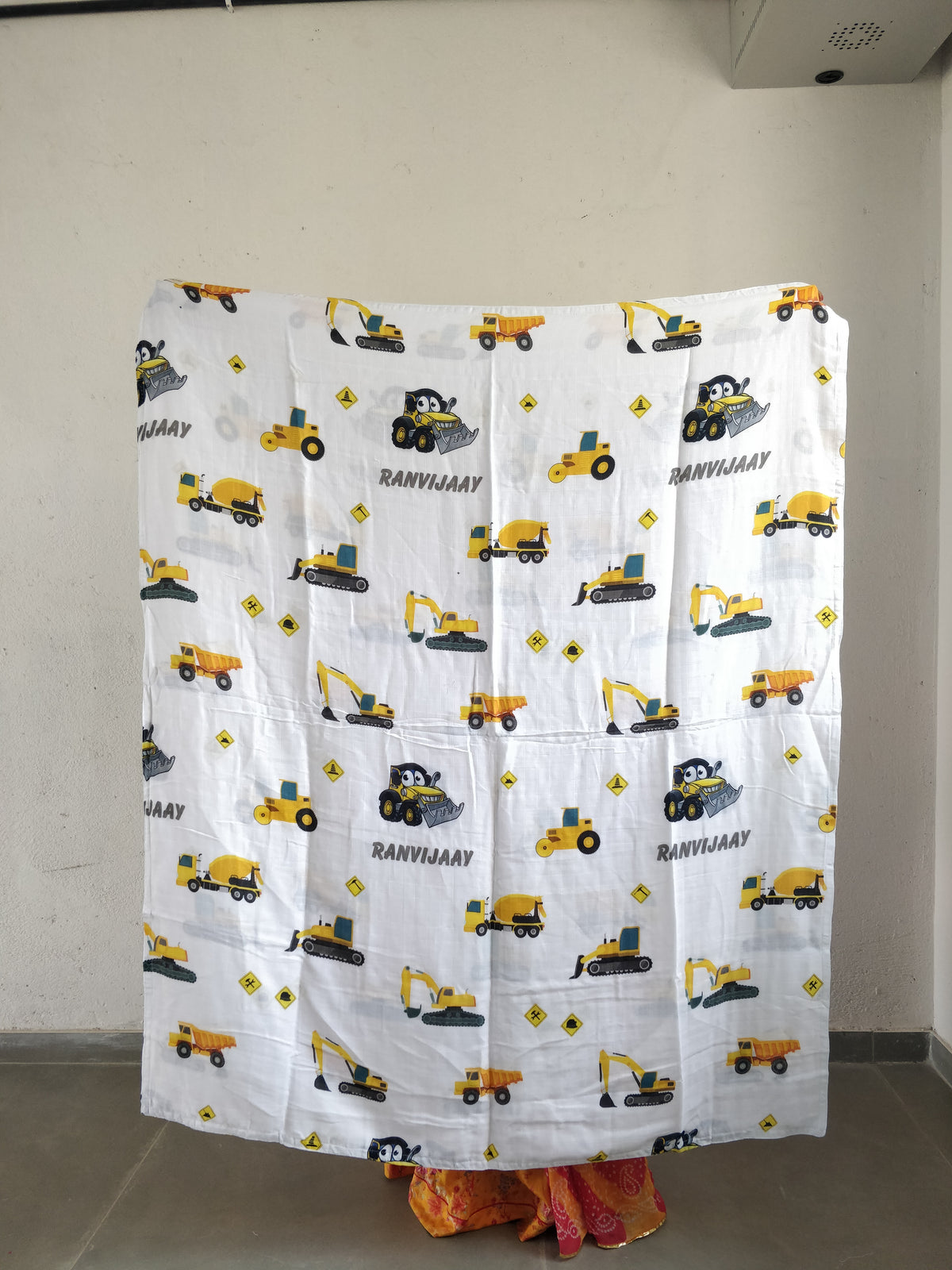 Ranvijaay Name Small Size JCB Blanket