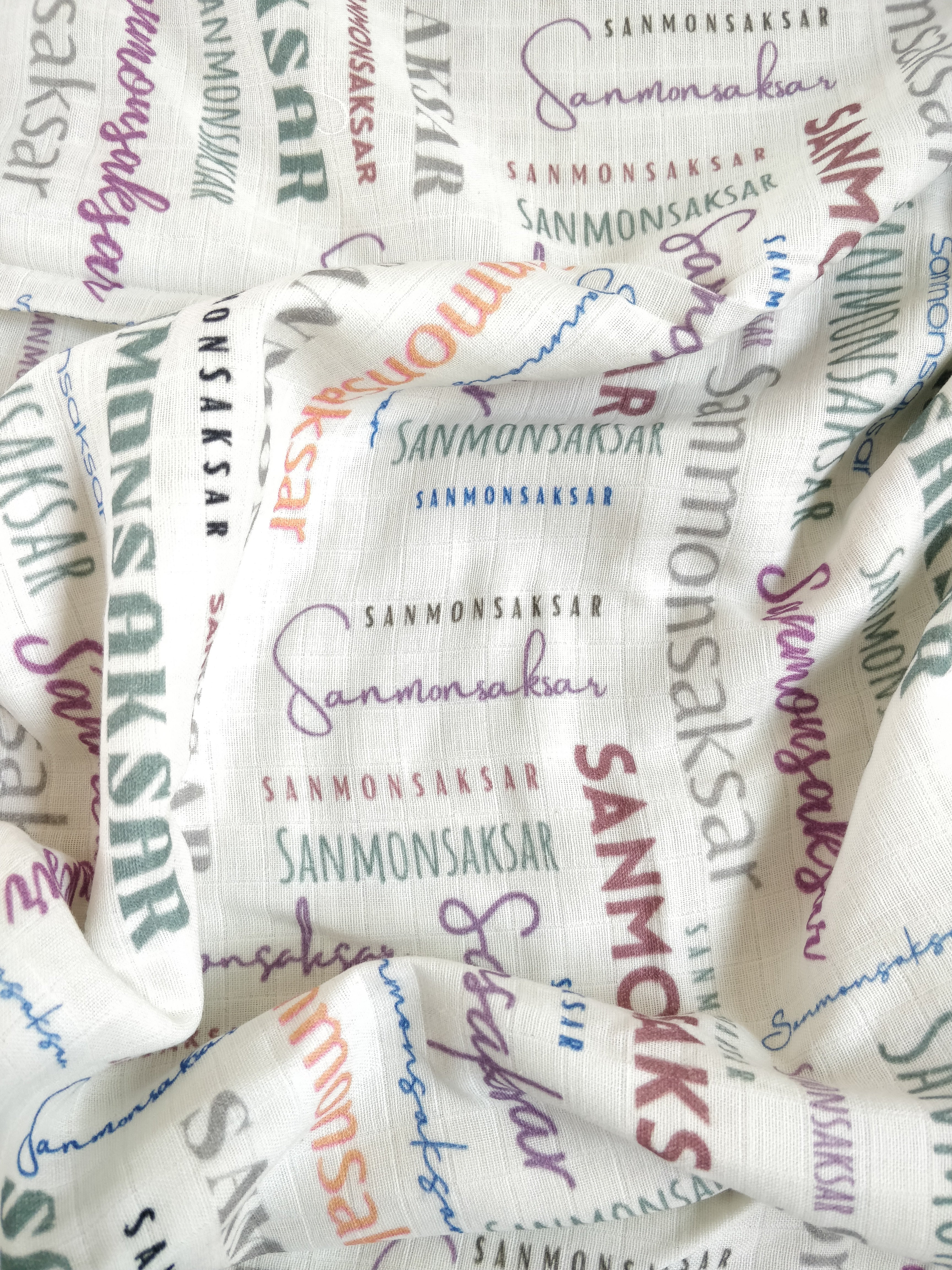 Sanmonsaksar Name Small Size Classic Soft Font Blanket