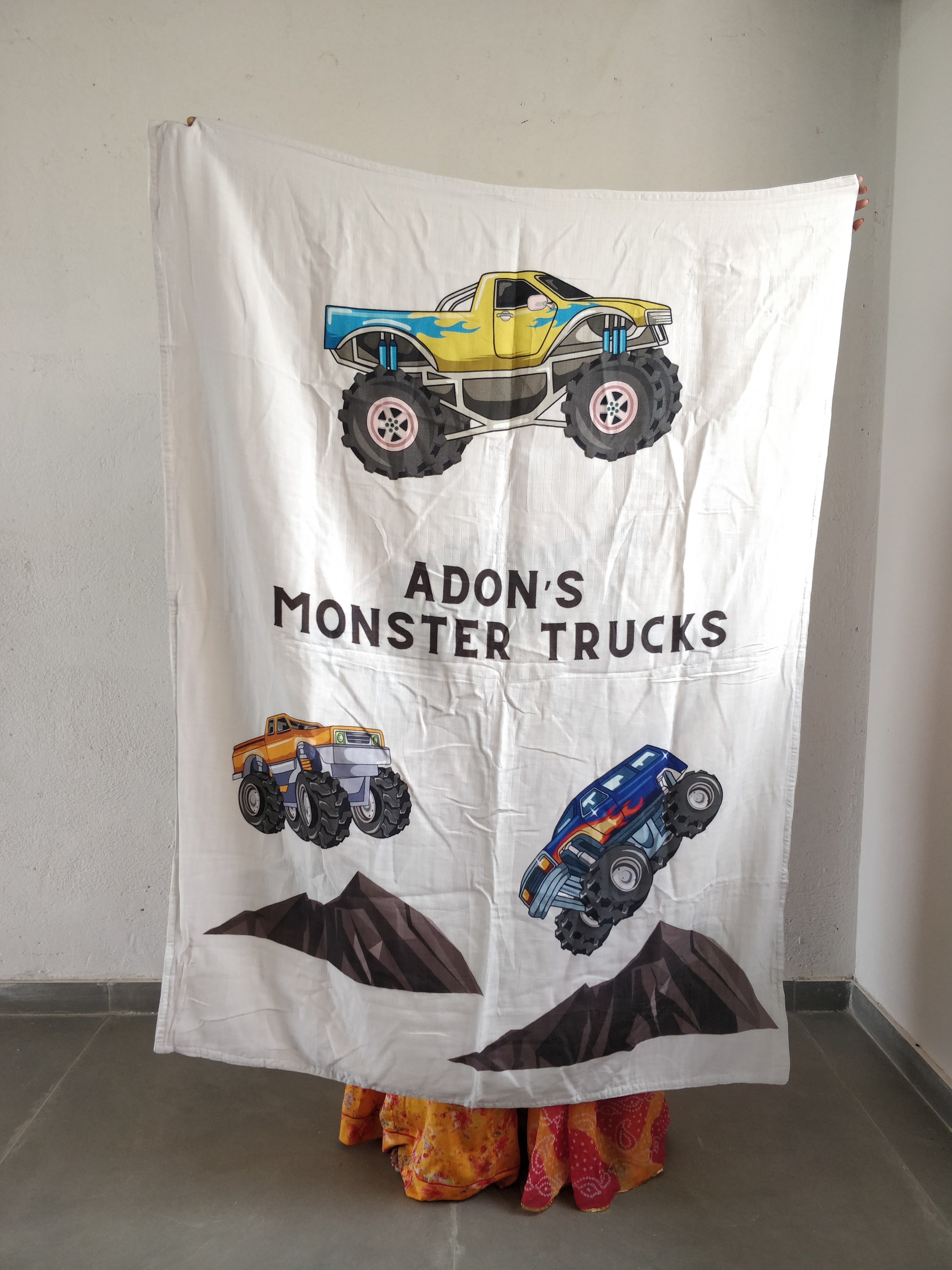 Beat Monster Truck Adon Name Small Size Blanket