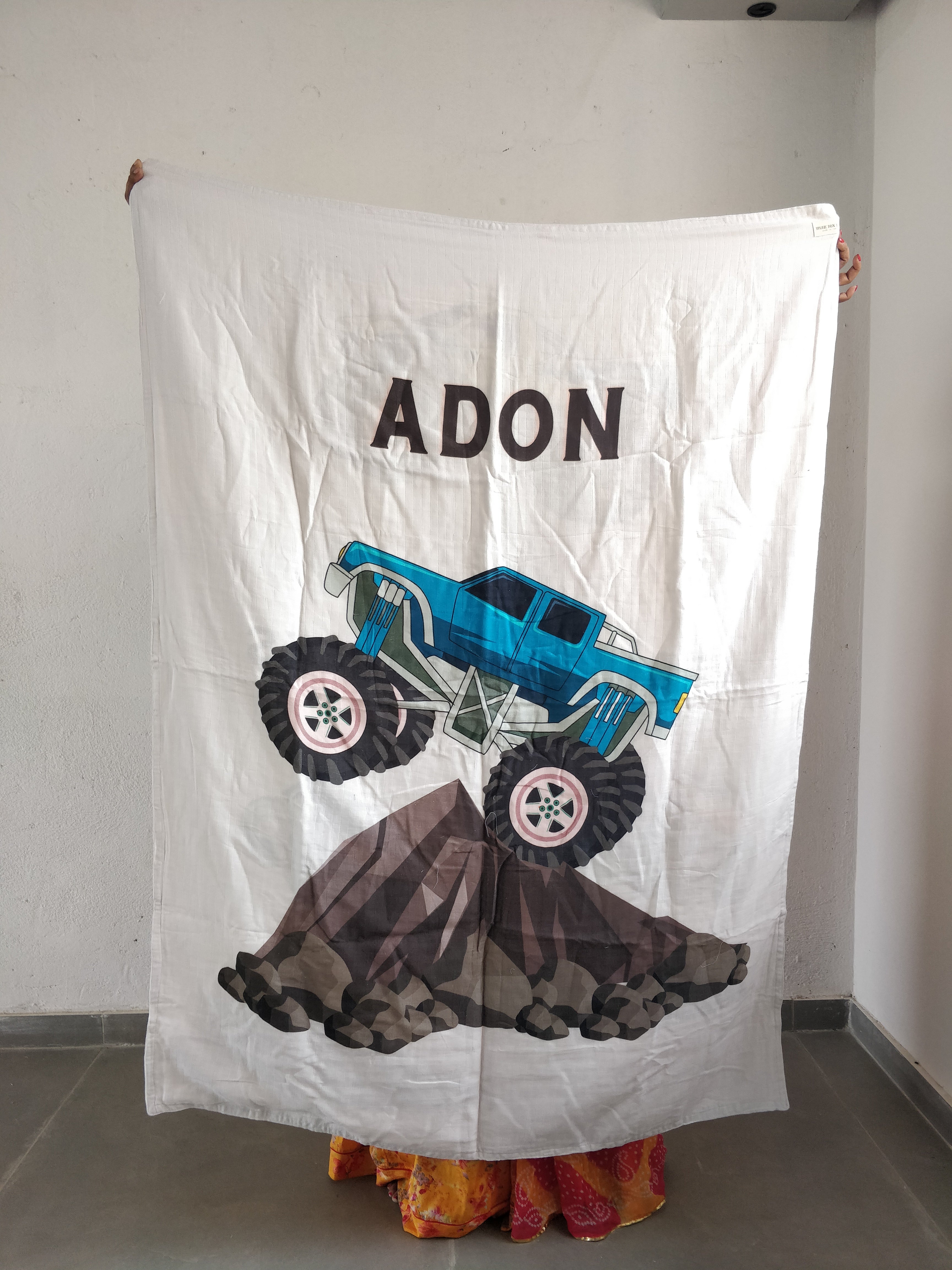 Beat Monster Truck Adon Name Small Size Blanket