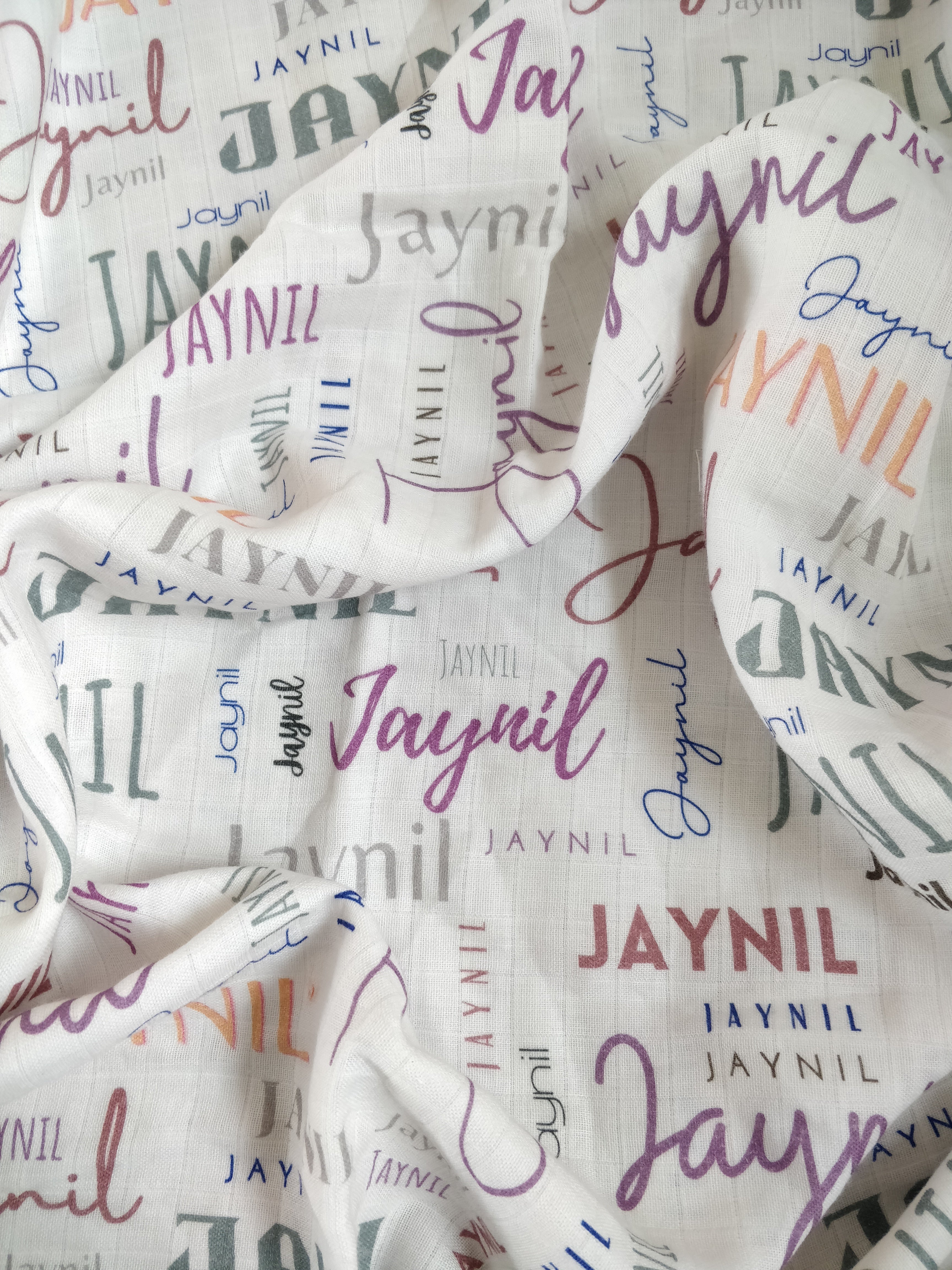 Jaynil Name Classic Soft Fonts Blanket