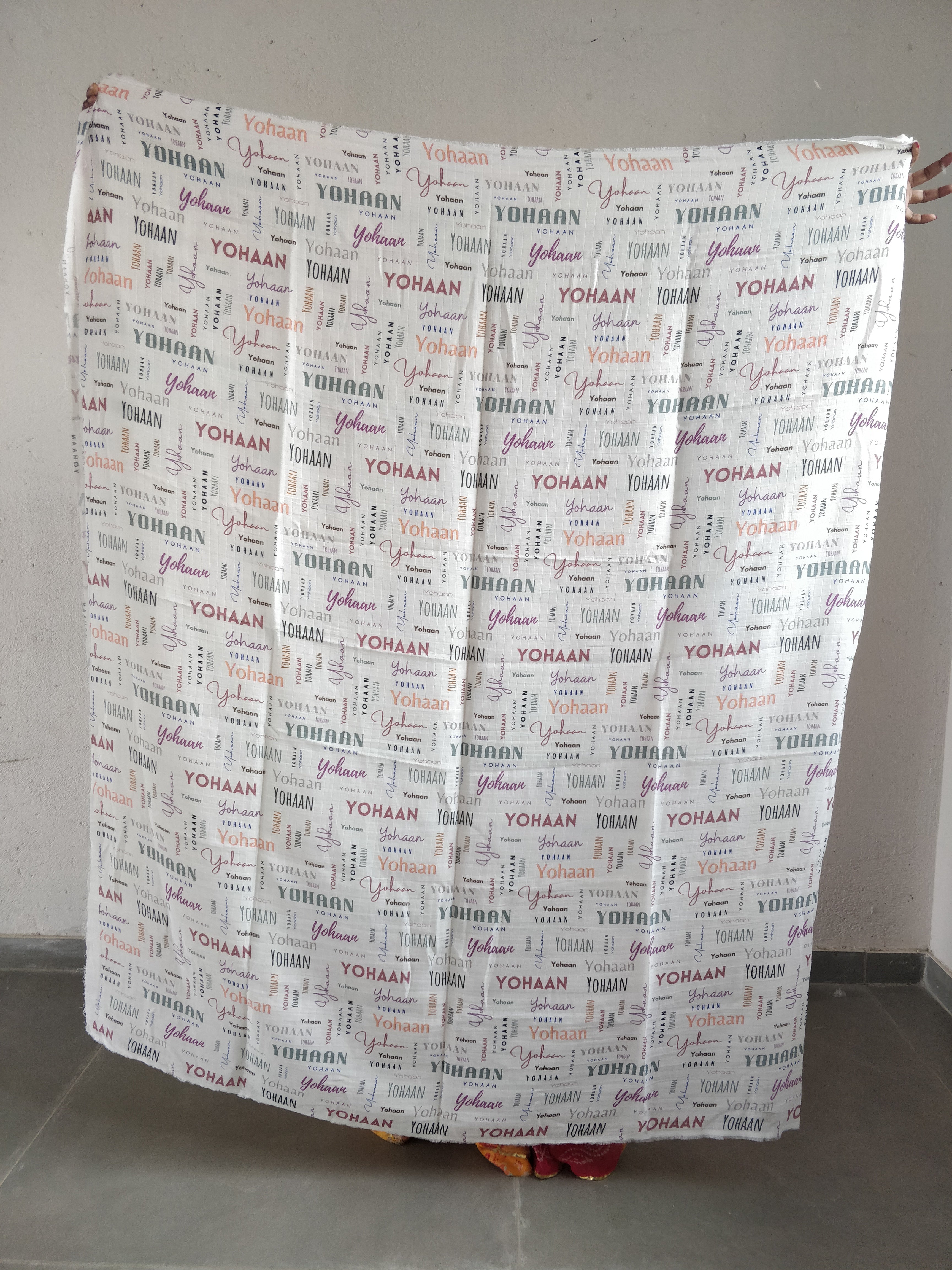 Yohaan Name Classic Soft Font Custom Blanket