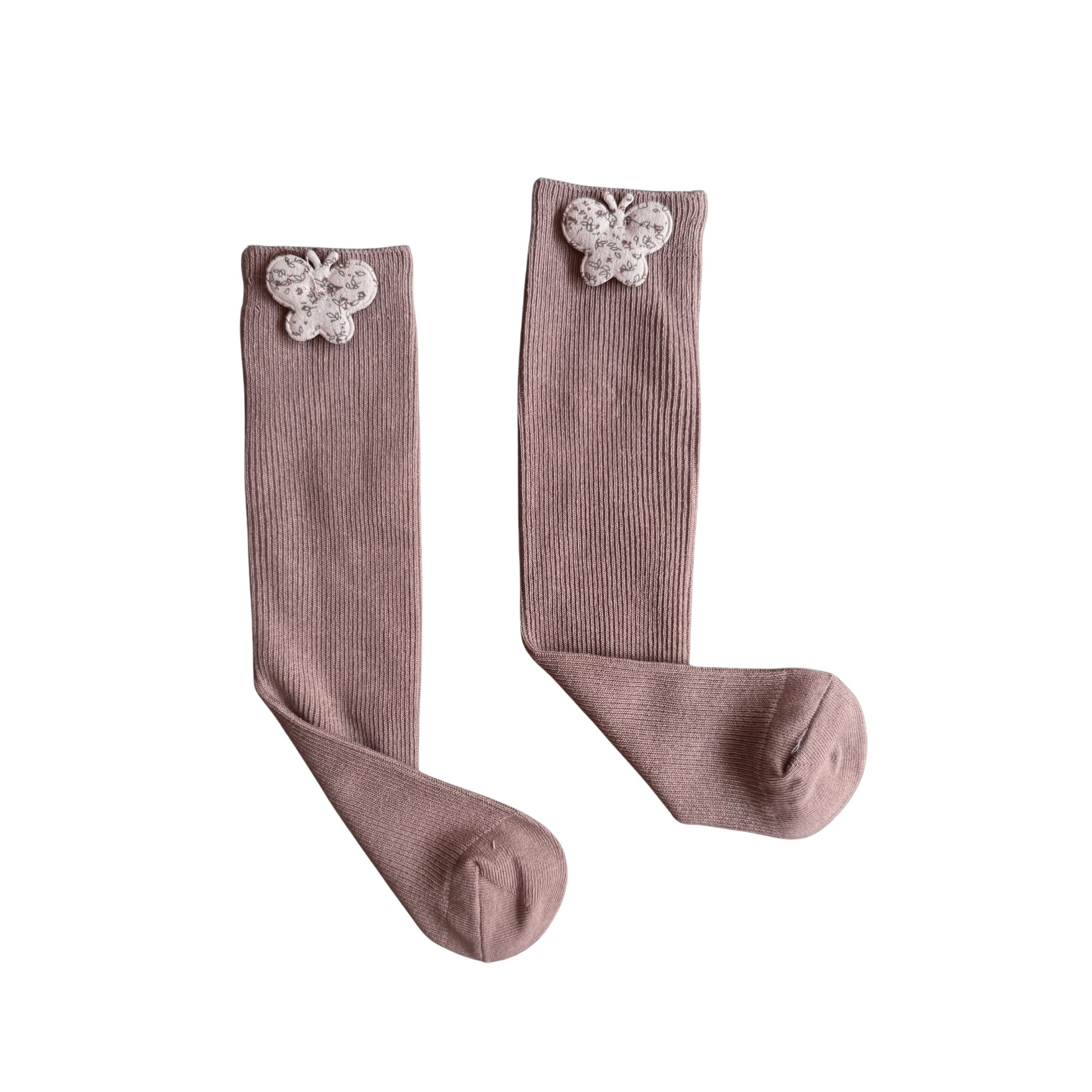 Tan butterfly Socks