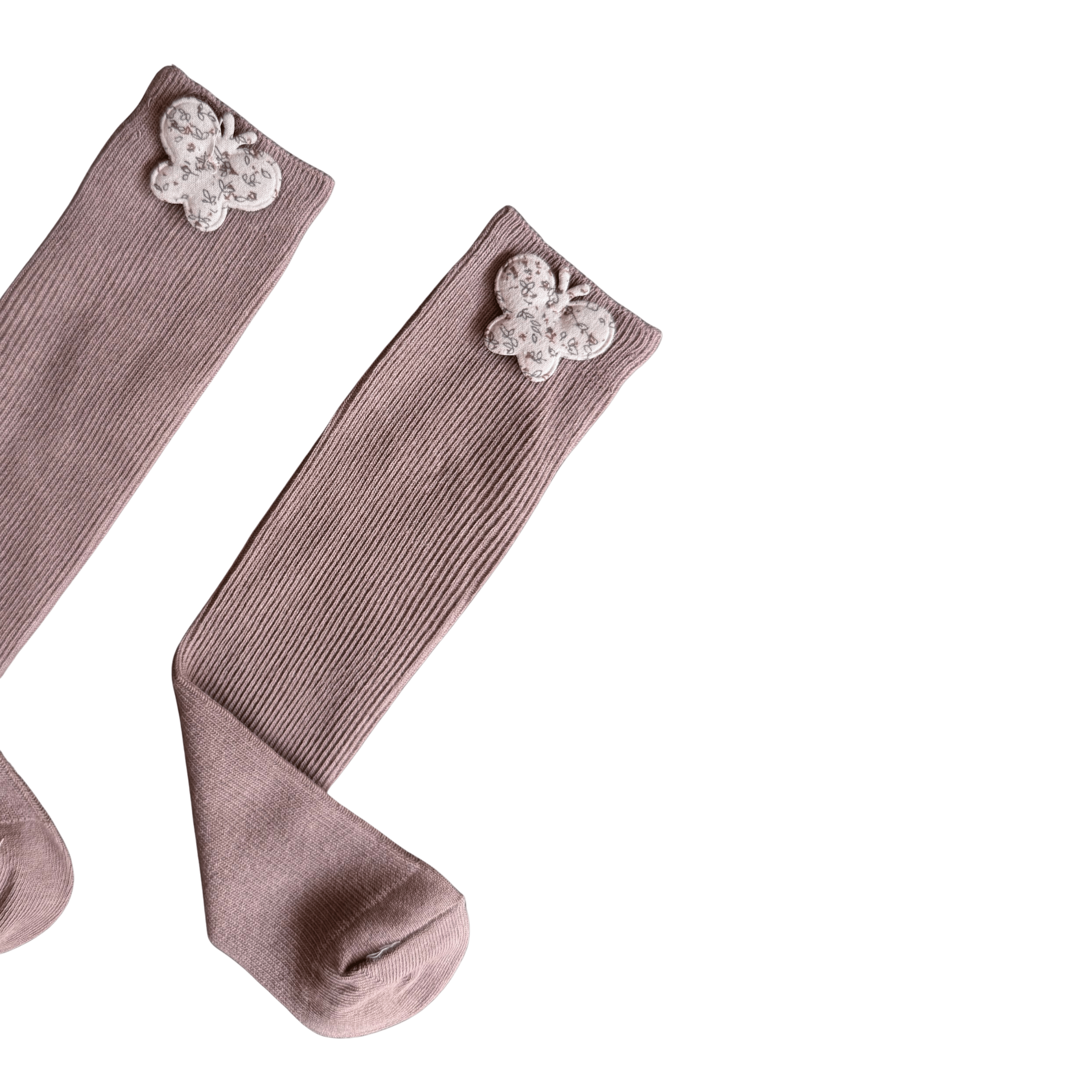 Tan butterfly Socks