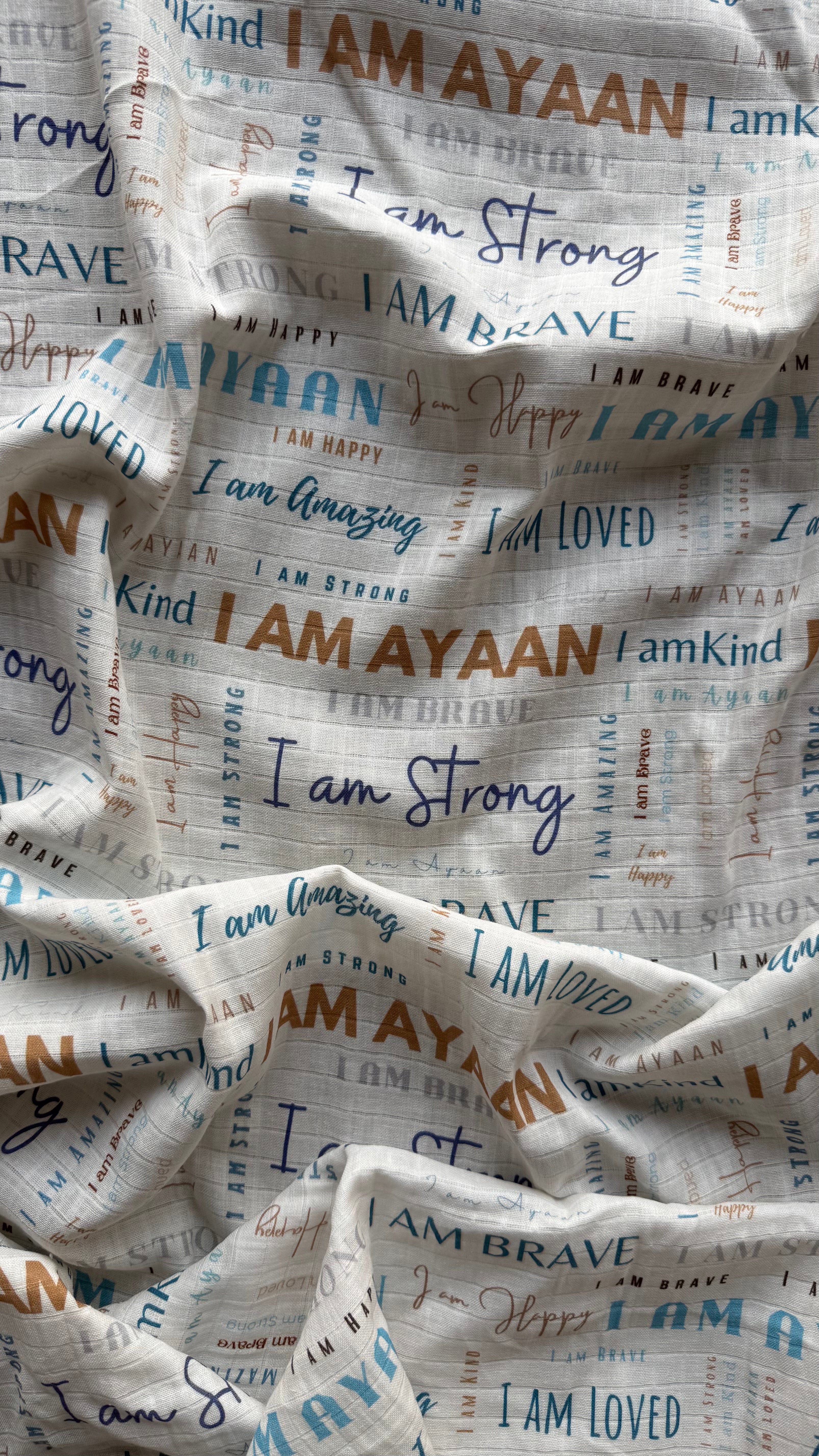 Little Affirmations Customised Swaddle