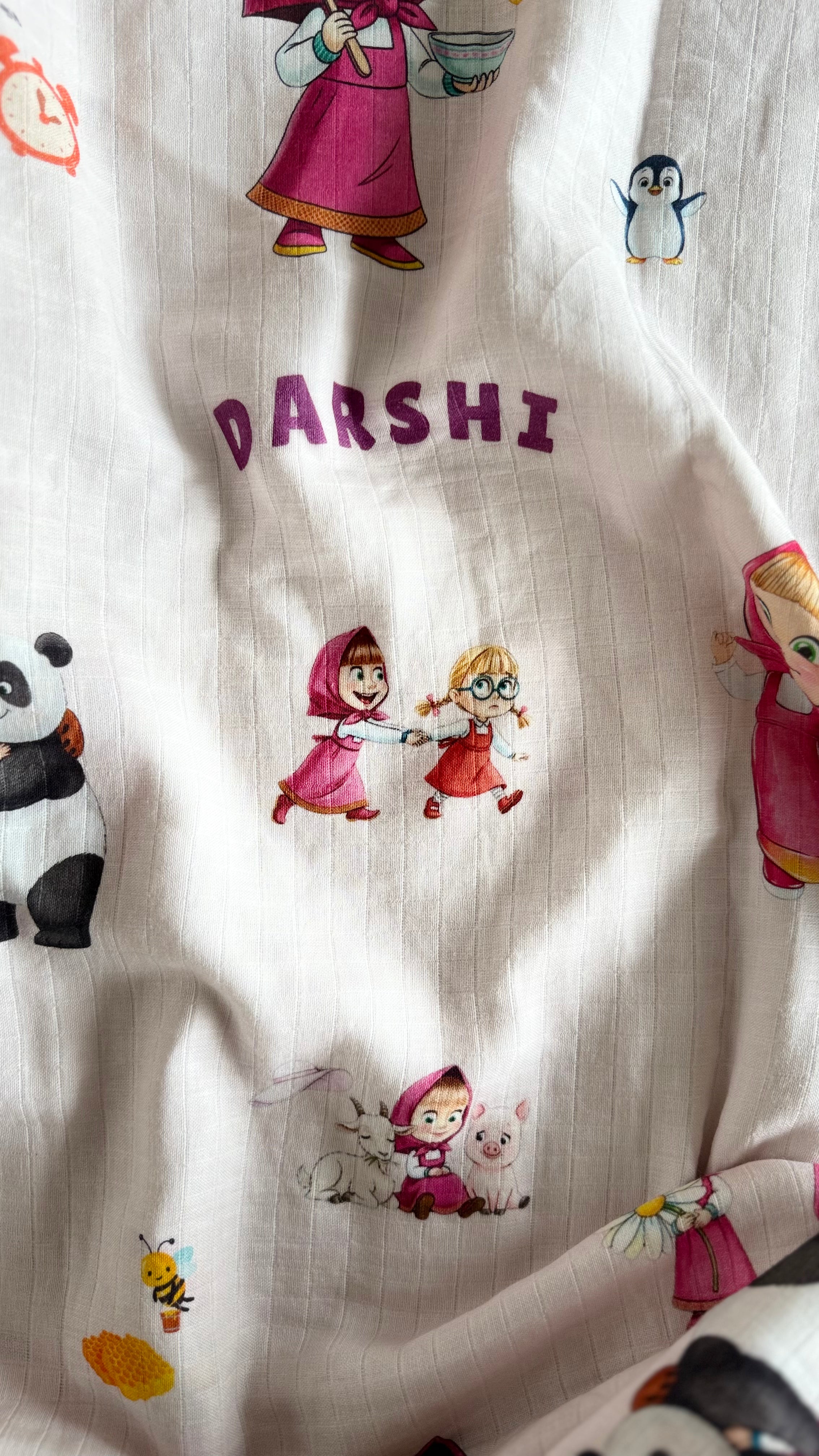 Masha & the Bear Customised Blanket