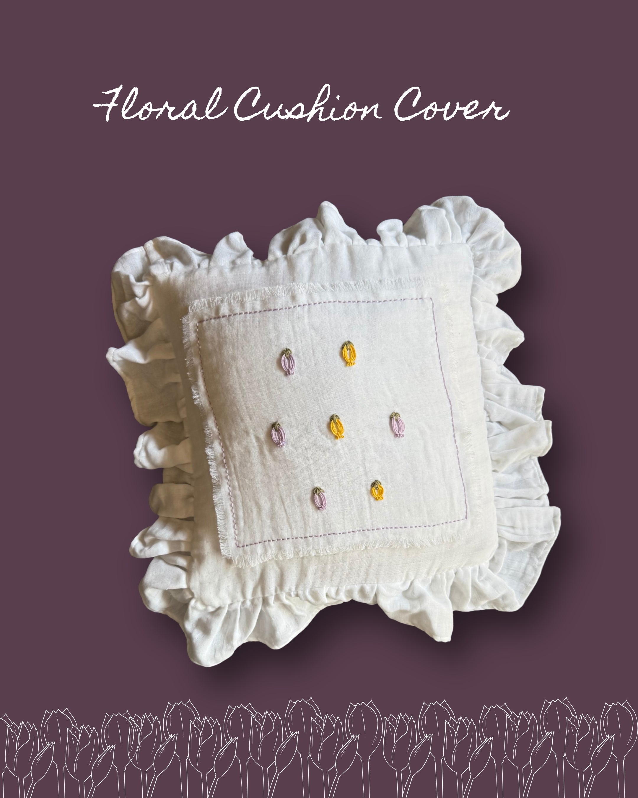 Floral Cushion Cover