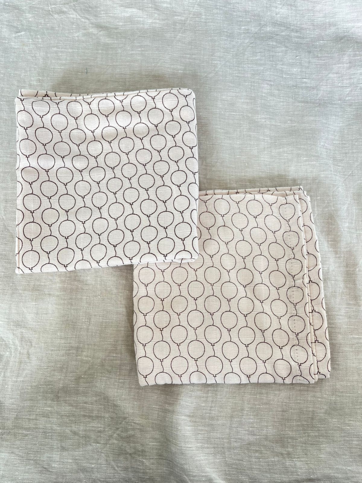 Soft Pink Balloon Up Burp Clothes