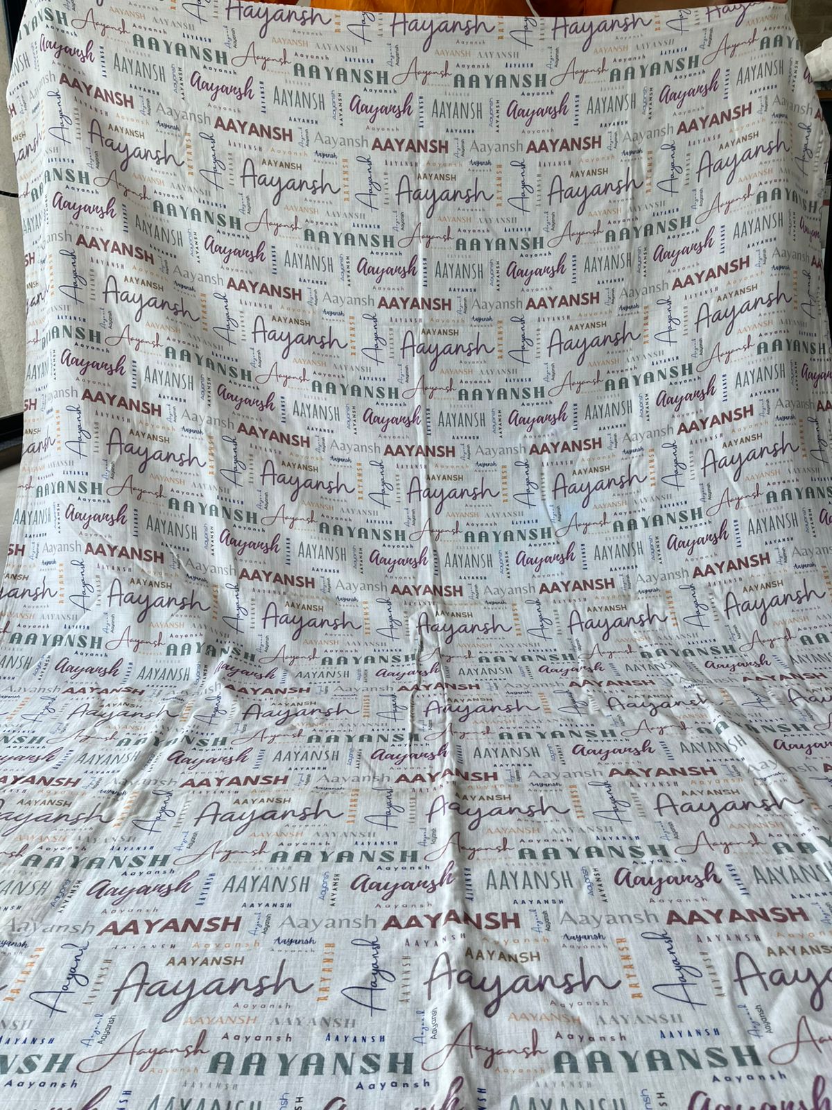 Aayansh Name Large Size Classic Soft Font Blanket