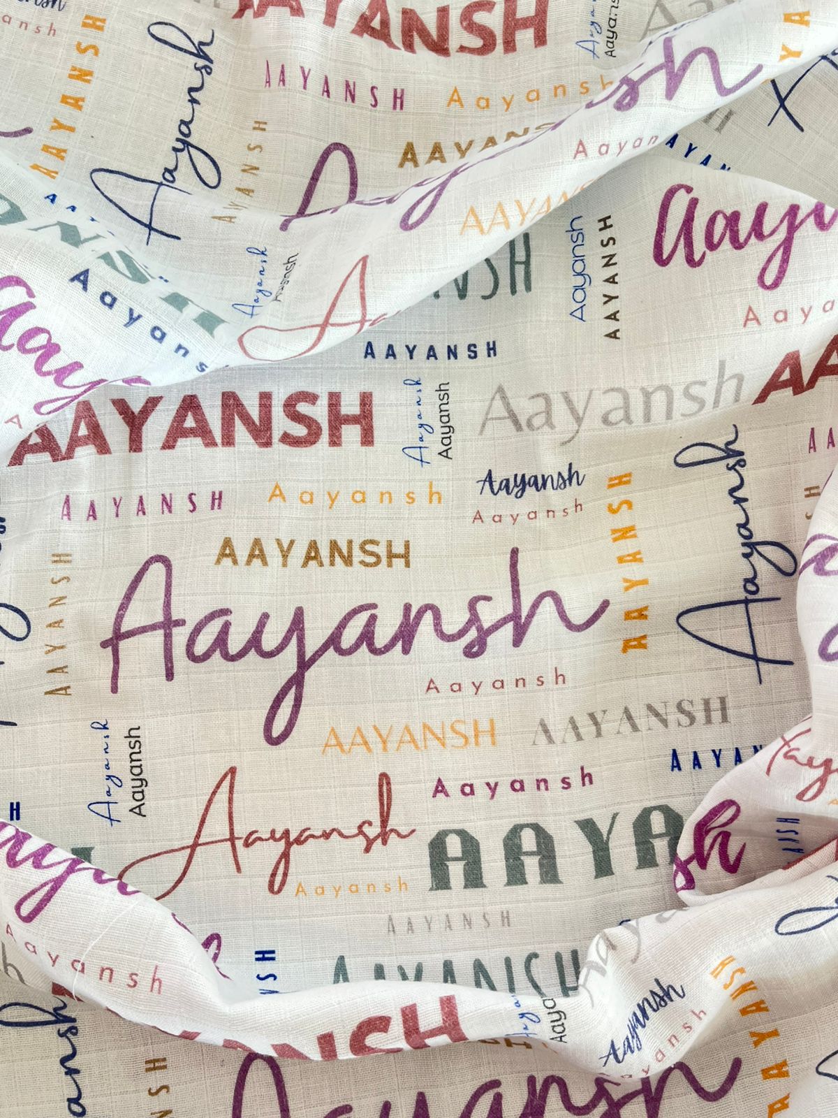 Aayansh Name Large Size Classic Soft Font Blanket