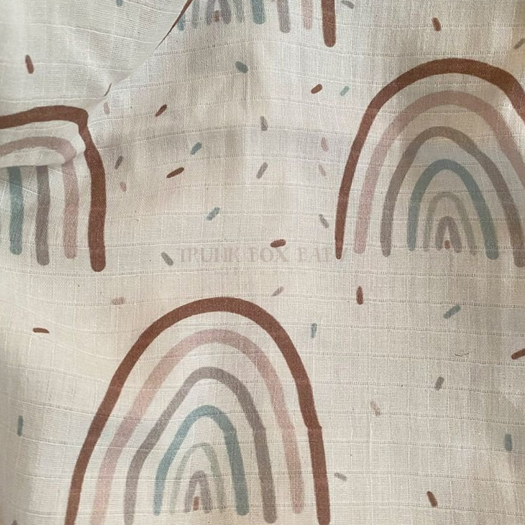 Earthy Rainbow Swaddle