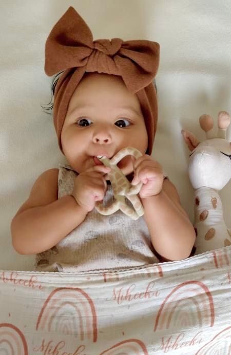 Earthy Rainbow Customised Swaddle