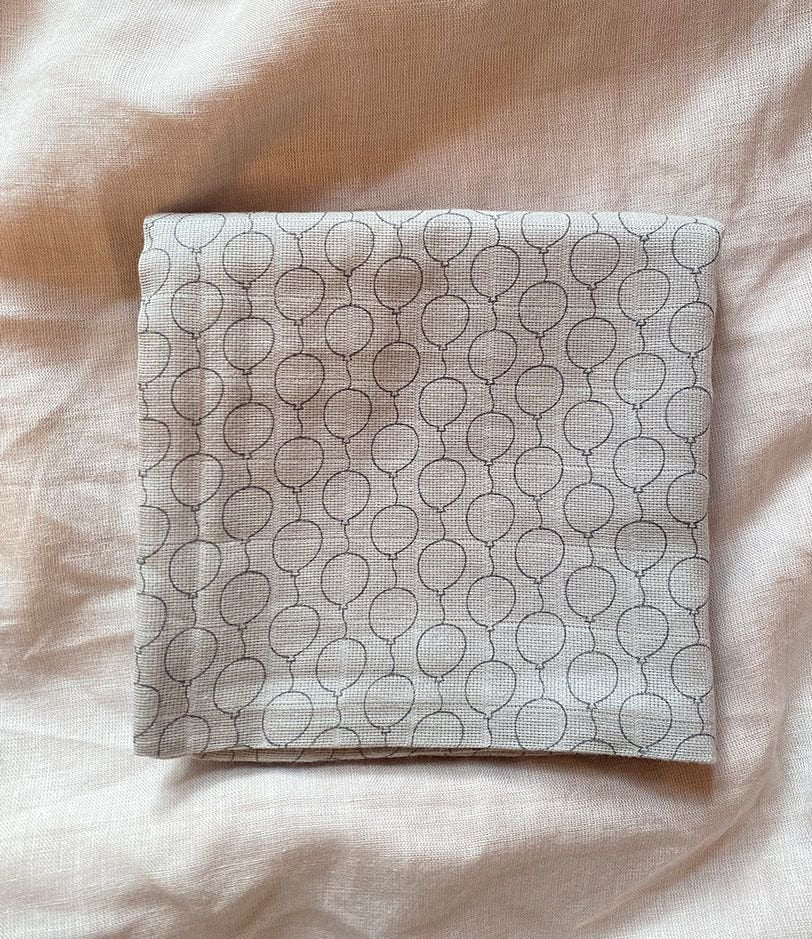 Comfort Grey Balloon up Burp Clothes