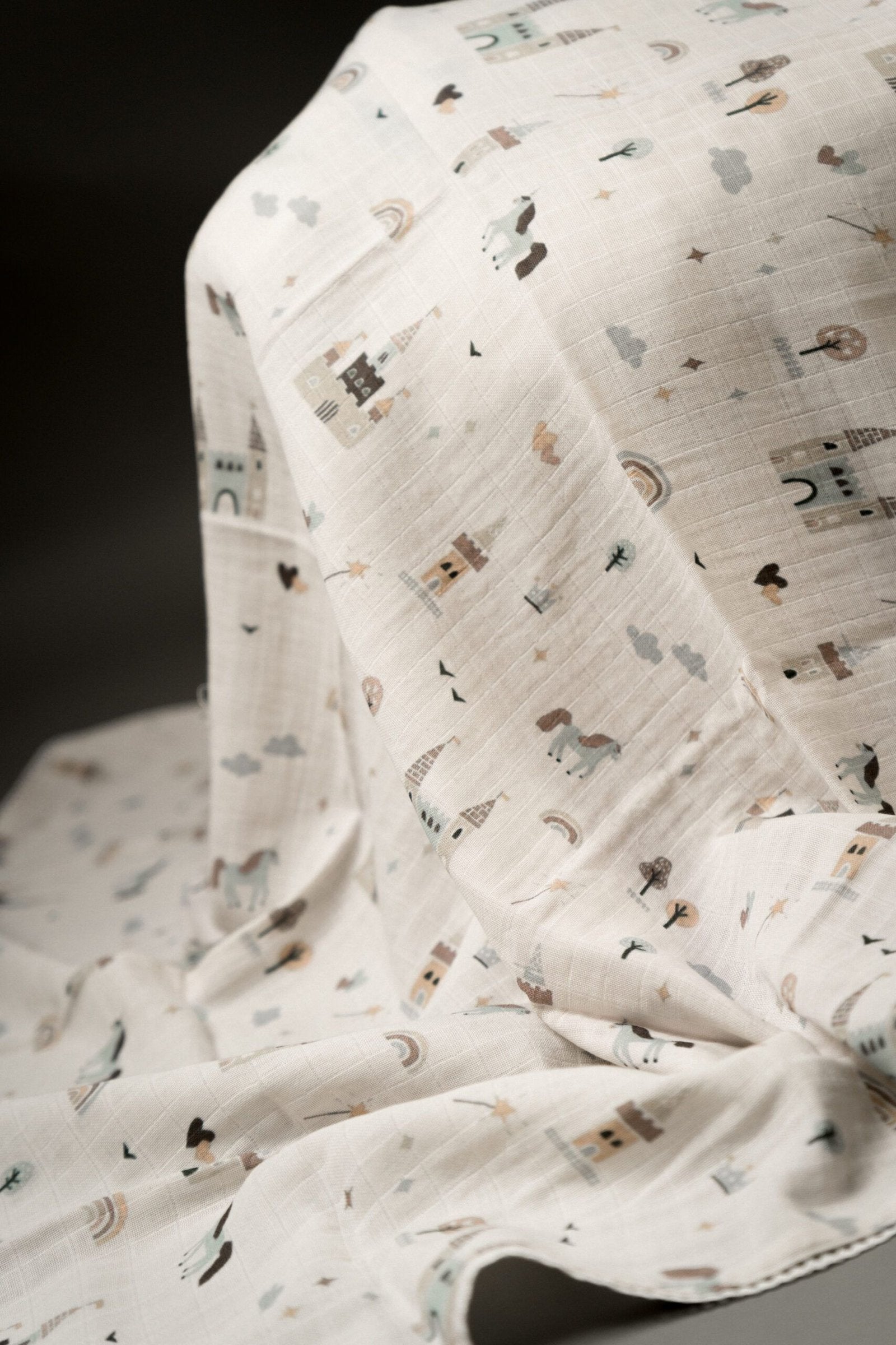 Castles and unicorns swaddle