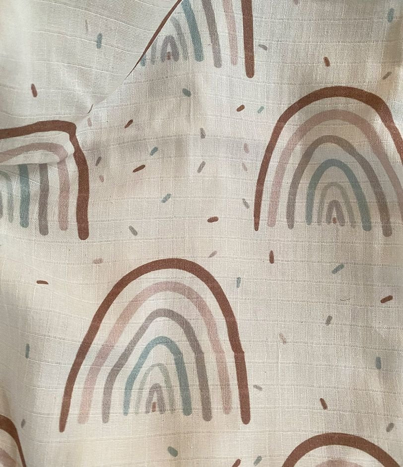 Earthy Rainbow Swaddle