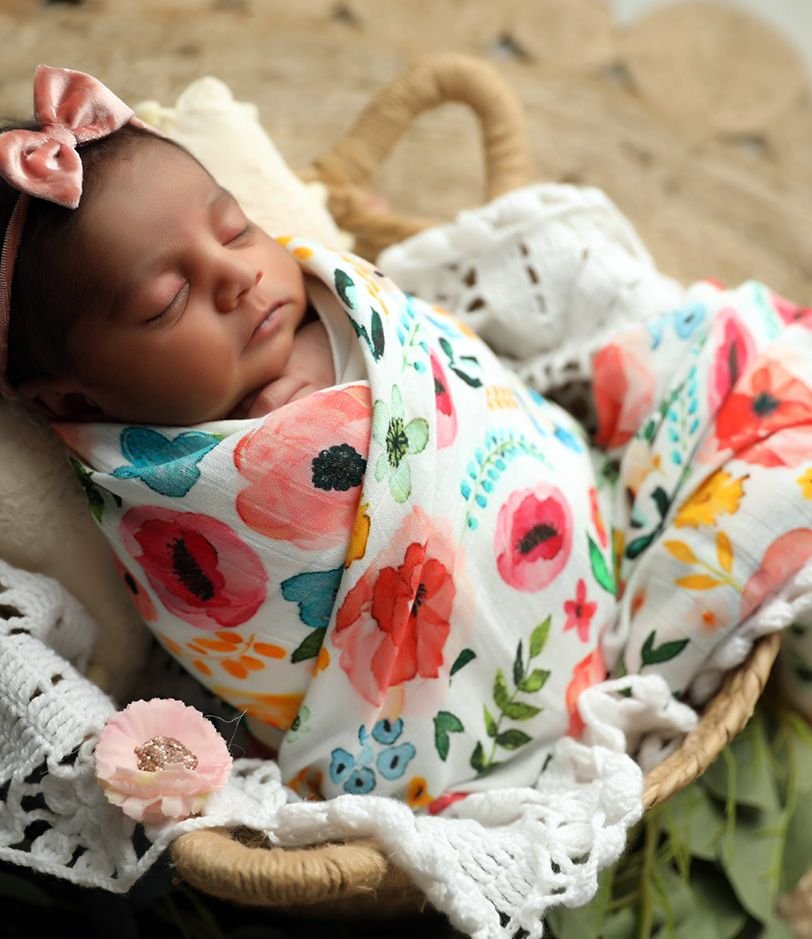 Floral swaddle best sale