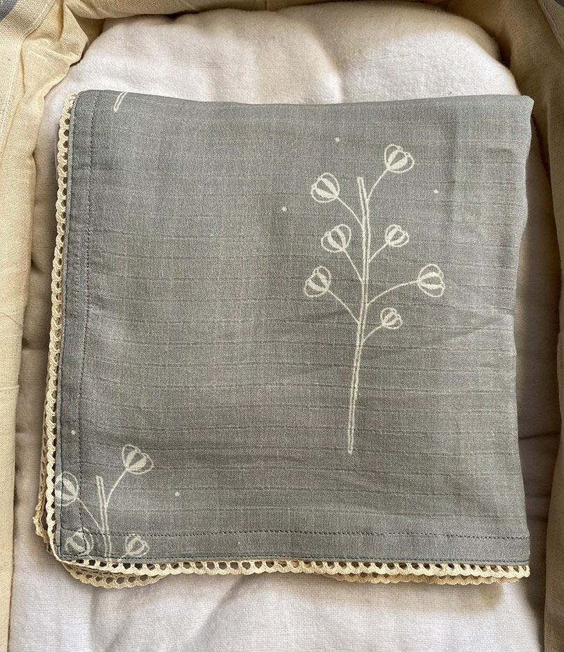 Earthy Flowers Swaddle