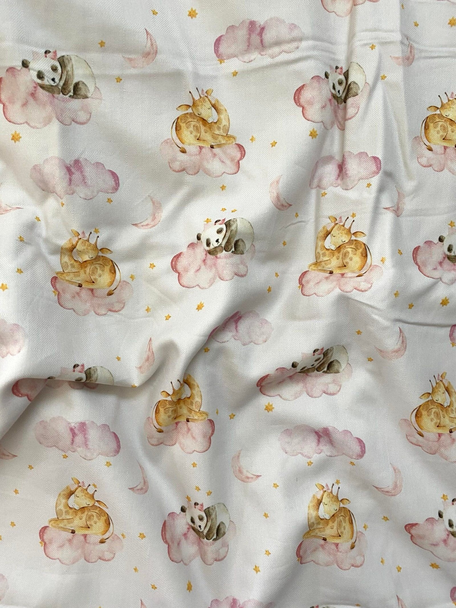 Baby Giraffe and Panda Blanket