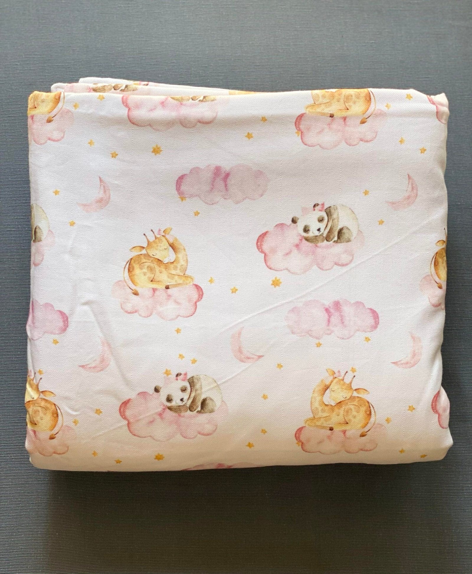 Baby Giraffe and Panda Blanket