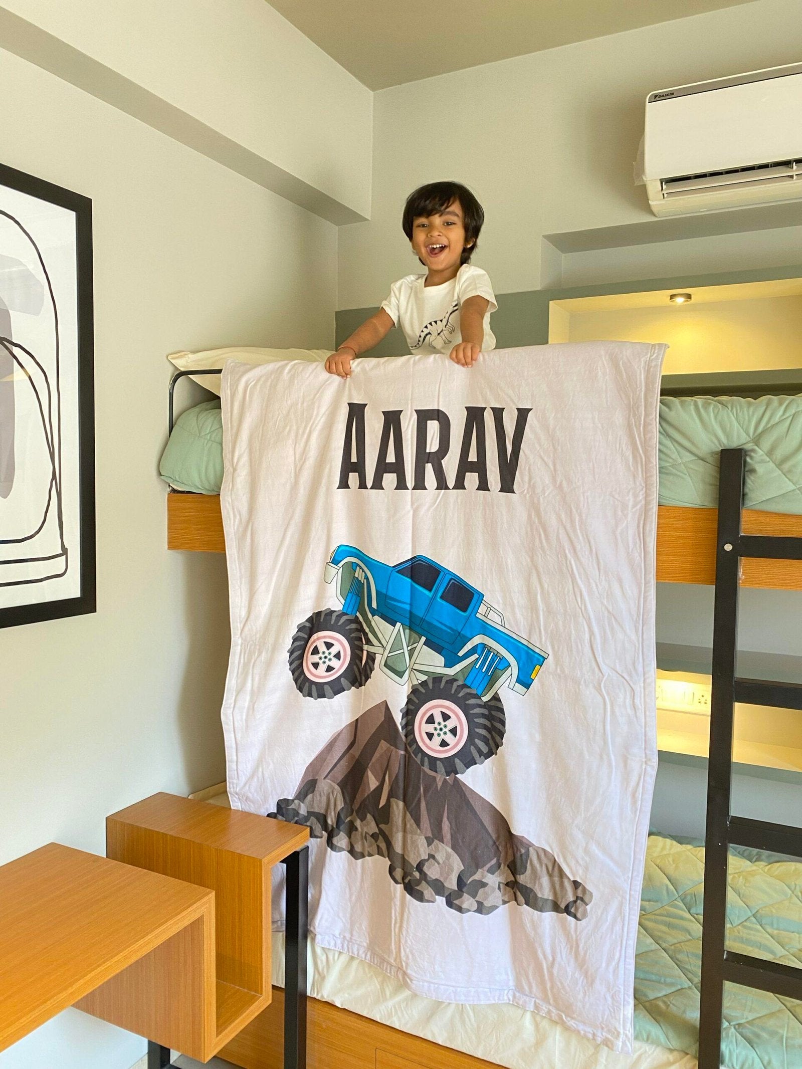 Beat Monster Truck Customised Blanket