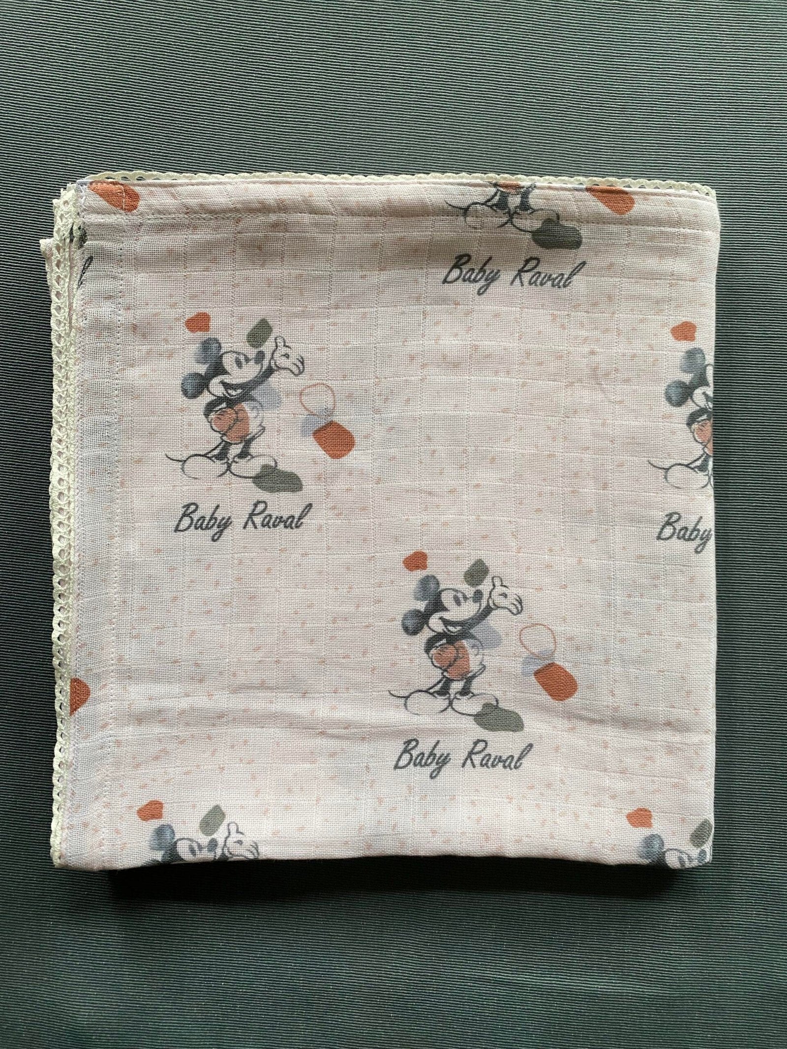 Happy Mickey Customised Swaddle