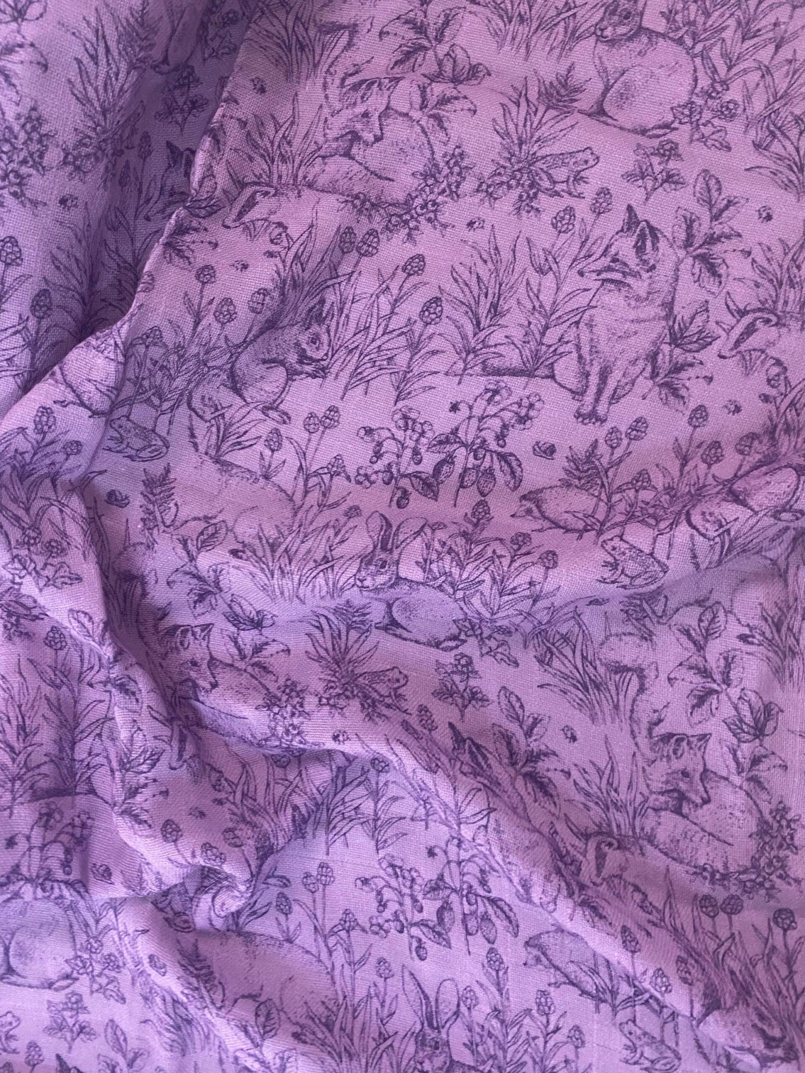 Lilac woodland swaddle