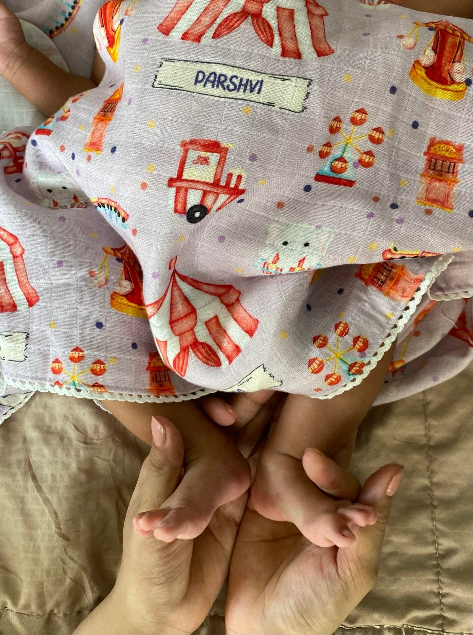 Circus Fun Customised Swaddle