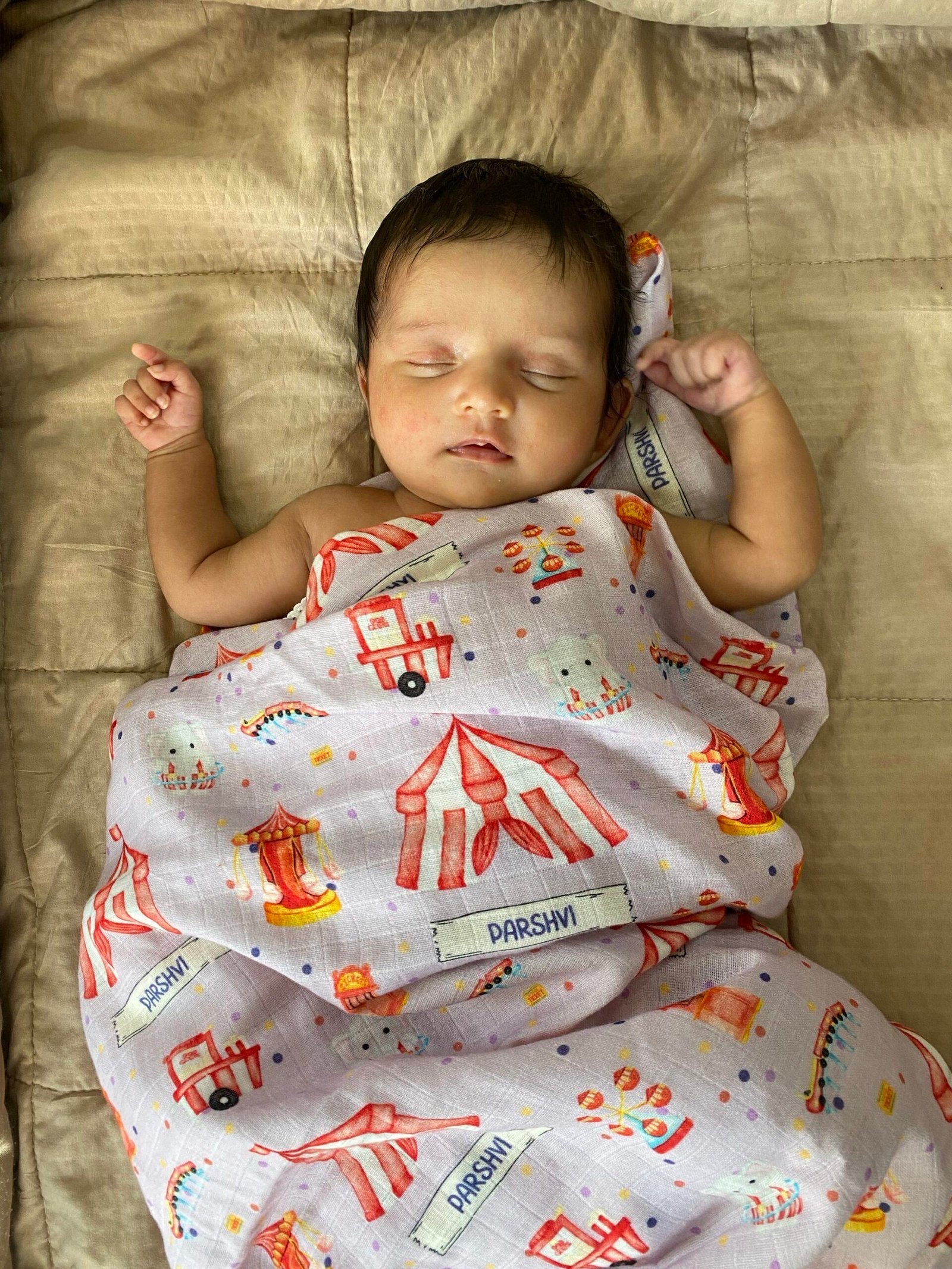 Circus Fun Customised Swaddle
